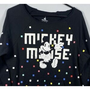 Walt Disney Parks Mickey Mouse‎ Raw Neck Line Kangaroo Pocket Sweatshirt XL